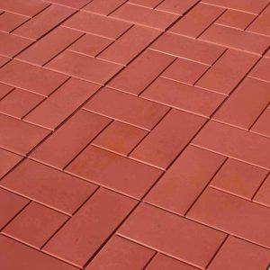 Плитка тротуарная пять кирпичей красного цвета