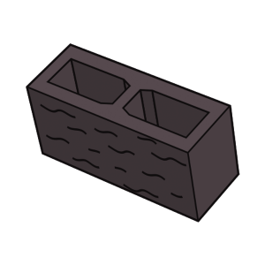 Купить блок заборный колотый 140-braun